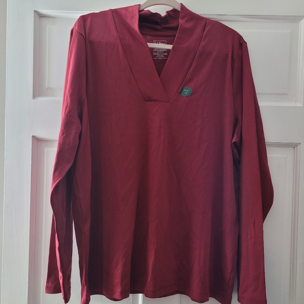 L.L. Bean 3/4 sleeved  cotton top